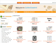 Tablet Screenshot of goldenstateart.com